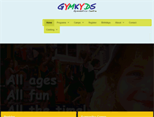 Tablet Screenshot of gymkyds.com